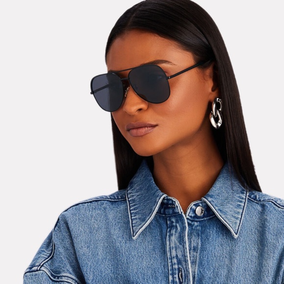 Le Specs Hey BBY Polarized 2202495 Black & Tortoise Aviator Sunglasses - Picture 1 of 9